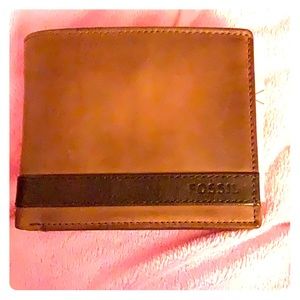 Fossil men’s wallet slim with coin purse